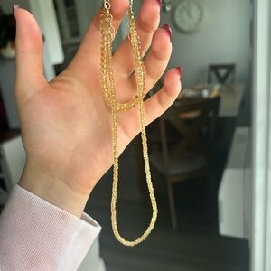 Genuine Citrine Necklace Bracelet Set